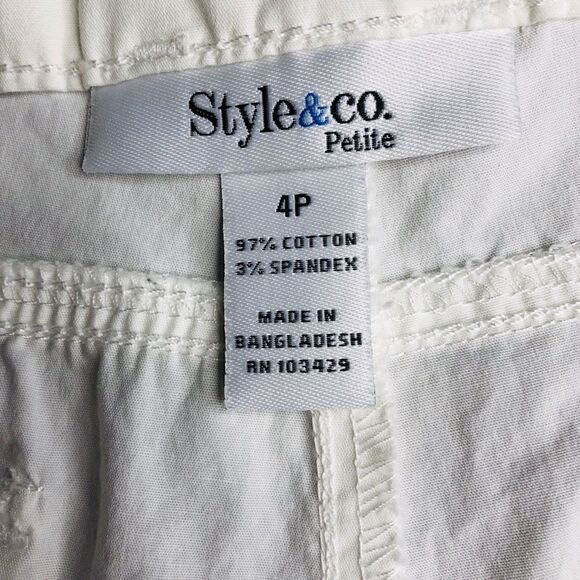 STYLE & CO  White Cargo Pants for Summer - Picture 6 of 14
